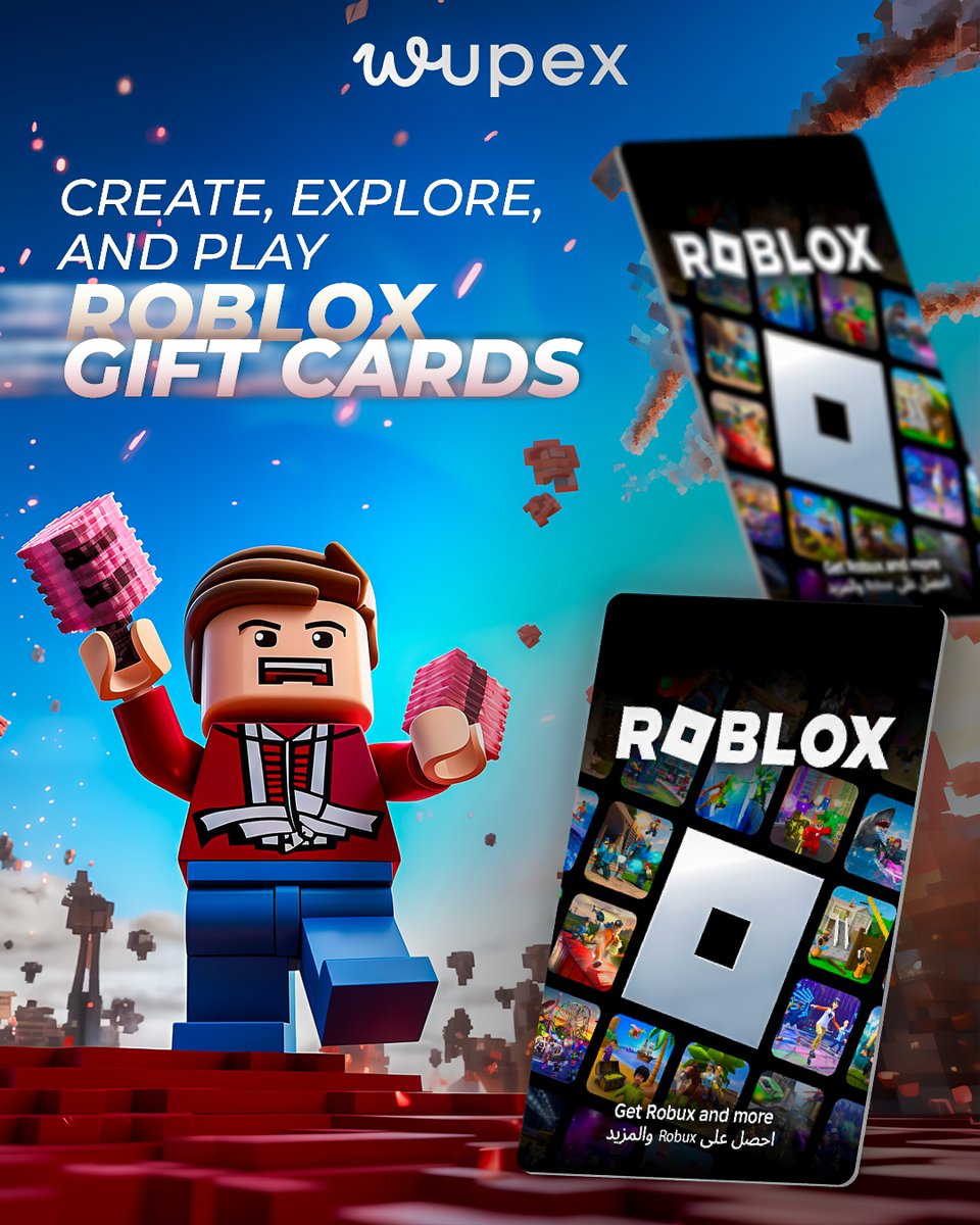 wupexcom's tweet image. Unleash your creativity in Roblox. Perfect for those who love to explore and innovate. 🎮🌌🧠 Check out seamless gifting at wupex.com
#roblox #freeroblox #robloxdownload #roblox #gifticard #wupex #gifting #digitalgifting #instadaily #instagood