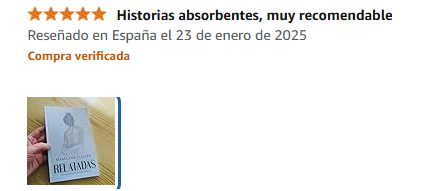 Buenos días.  Empiezo el día descubriendo una nueva opinión sobre #Relatadas 

Me encanta que se siga leyendo esta recopilación de doce #relatos sobre #mujeres extraordinarias. 

¡Gracias!  

#libro #libros #book #books #lectura #LecturaRecomendada #leer #historias