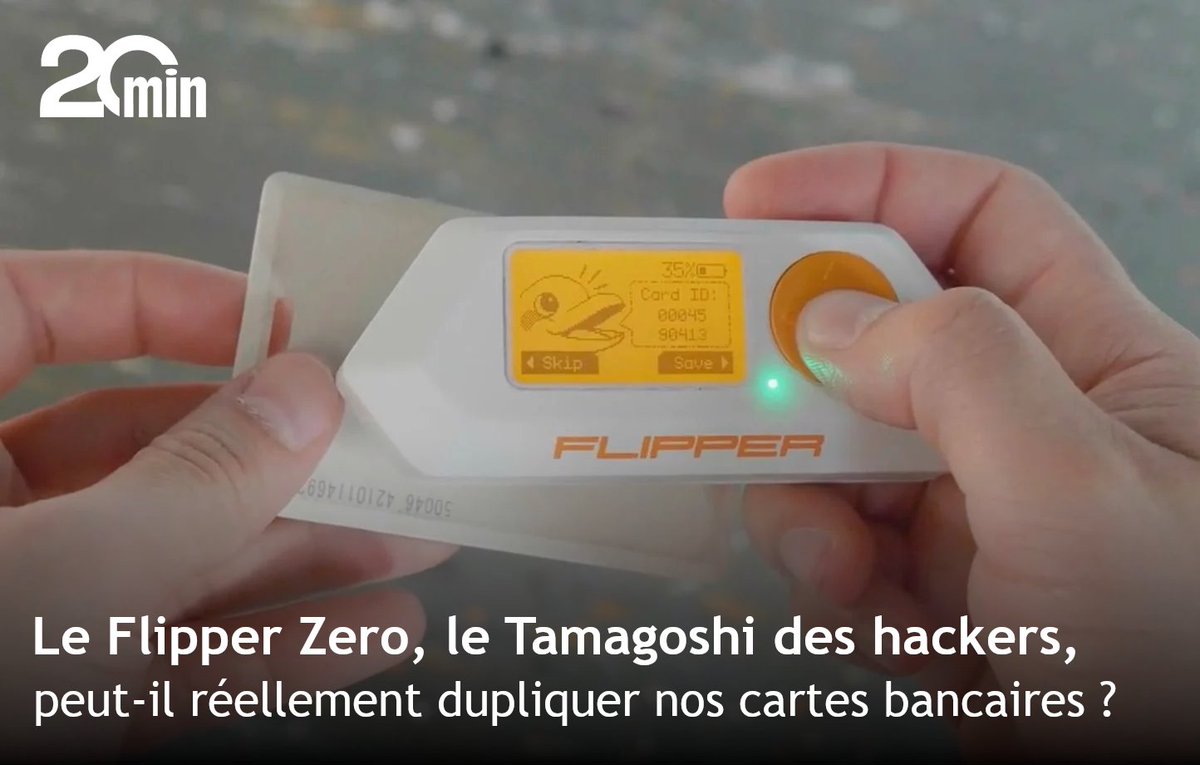 En complément j'ai discuté avec <a href="/totofsefrin/">Christophe Séfrin</a> pour <a href="/20Minutes/">20 Minutes</a>
On parle souvent du Flipper Zero comme d'un outil diabolique. Qui permettrait aux escrocs de copier votre CB et voler votre voiture...
Alors on a enfin débunk tout ça :
20minutes.fr/high-tech/4138…