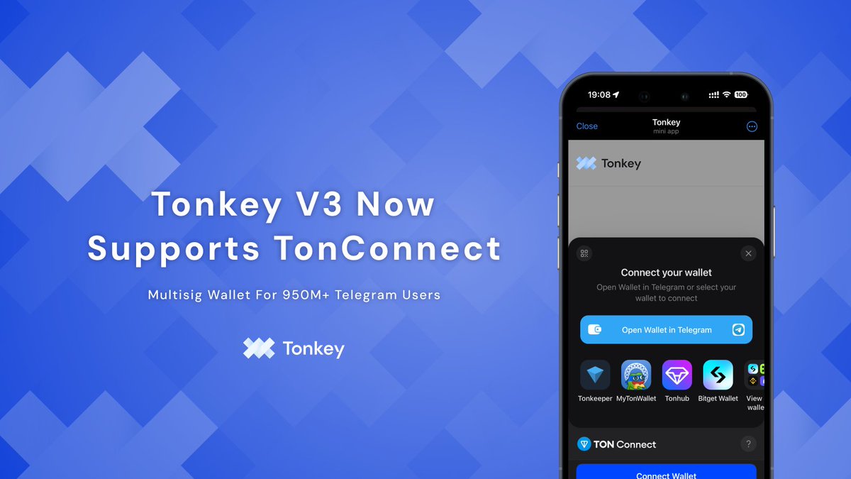 Tonkey – TON Multisig Wallet tweet media