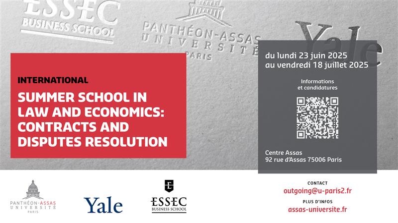 Panthéon-Assas université (@assasuniversite) on Twitter photo 🌞Forte du succès des précédentes éditions, <a href="/AssasUniversite/">Panthéon-Assas université</a> ,<a href="/Yale/">Yale University</a> et l’ <a href="/essec/">ESSEC Business School</a> organisent une nouvelle édition de la summer school en droit et économie ! #Assas #AssasUniv
ℹ️Les candidatures sont ouvertes : assas-universite.fr/fr/summer-scho… 🌞Forte du succès des précédentes éditions, <a href="/AssasUniversite/">Panthéon-Assas université</a> ,<a href="/Yale/">Yale University</a> et l’ <a href="/essec/">ESSEC Business School</a> organisent une nouvelle édition de la summer school en droit et économie ! #Assas #AssasUniv
ℹ️Les candidatures sont ouvertes : assas-universite.fr/fr/summer-scho…