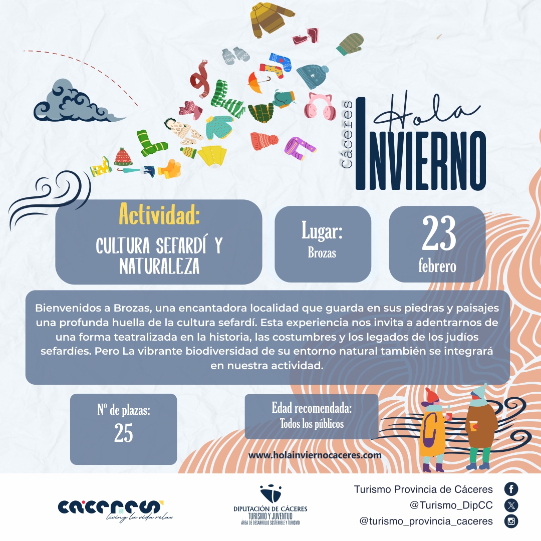 #holainviernocaceres os invita a descubrir como la naturaleza y la especie humana se abrazan en la estación más fría del año en <a href="/TaejoInterRB/">Taejo Internacional</a> 
👉 Inscríbete en: holainviernocaceres.com 👈 
Cáceres, #livinglavidarelax 
#holaInvierno en la #provinciadecáceres 
<a href="/DiputacionCC/">DiputacionCC</a>