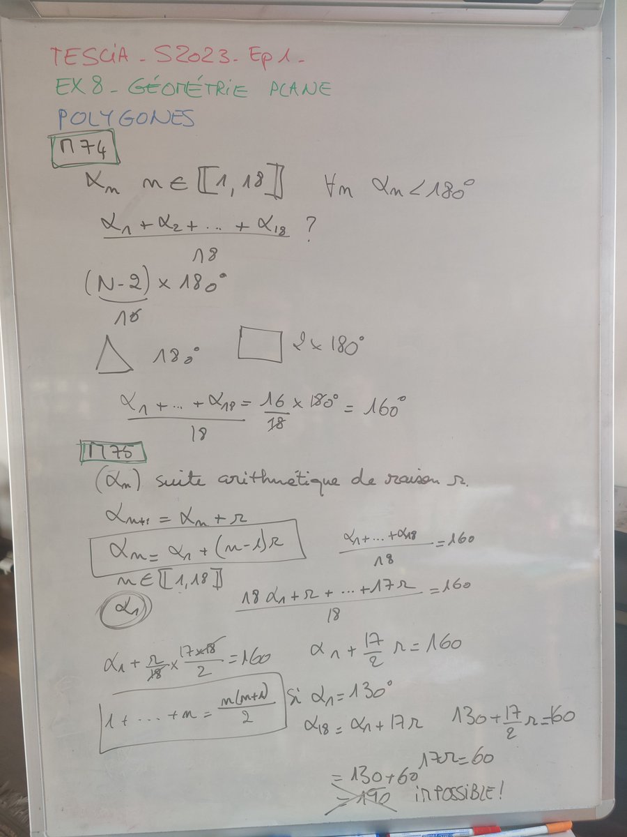 Methode_Pi_r_a2's tweet image. [J-31] Petites corrections rapides au tableau des annales du TeScia - @dsp_prof. Je confirme, la difficulté des exos est bien croissante 👏. Les derniers exos de chaque sujet font bien travailler les méninges 🤯 👍

#Coaching  #Revisions #Bac2025 #LesMathsCestLaVie