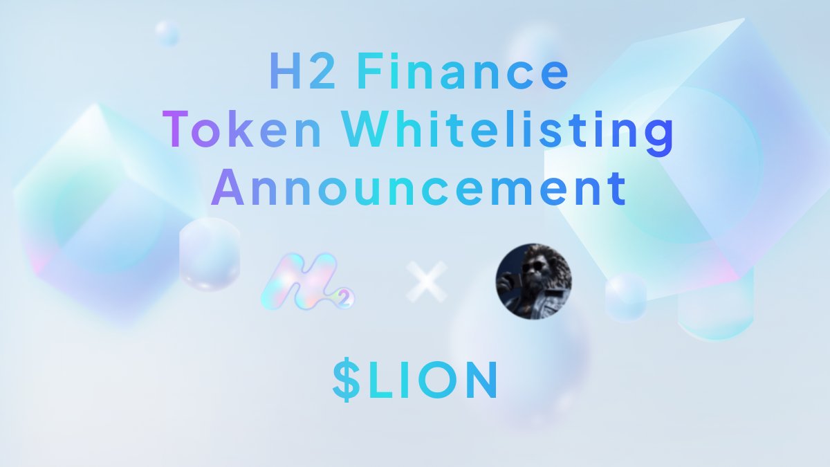 $LION from <a href="/CronosLionel/">Lionel | Web3 NFT Lending & Borrowing</a> is officially whitelisted on #H2Finance and now open for trading! 🚀

Another graduate of <a href="/agentfunai/">AgentFun.Ai</a> with top speed, ready to roar on the charts! 🦁 🔥

#Cronos #zkEVM #DeFi