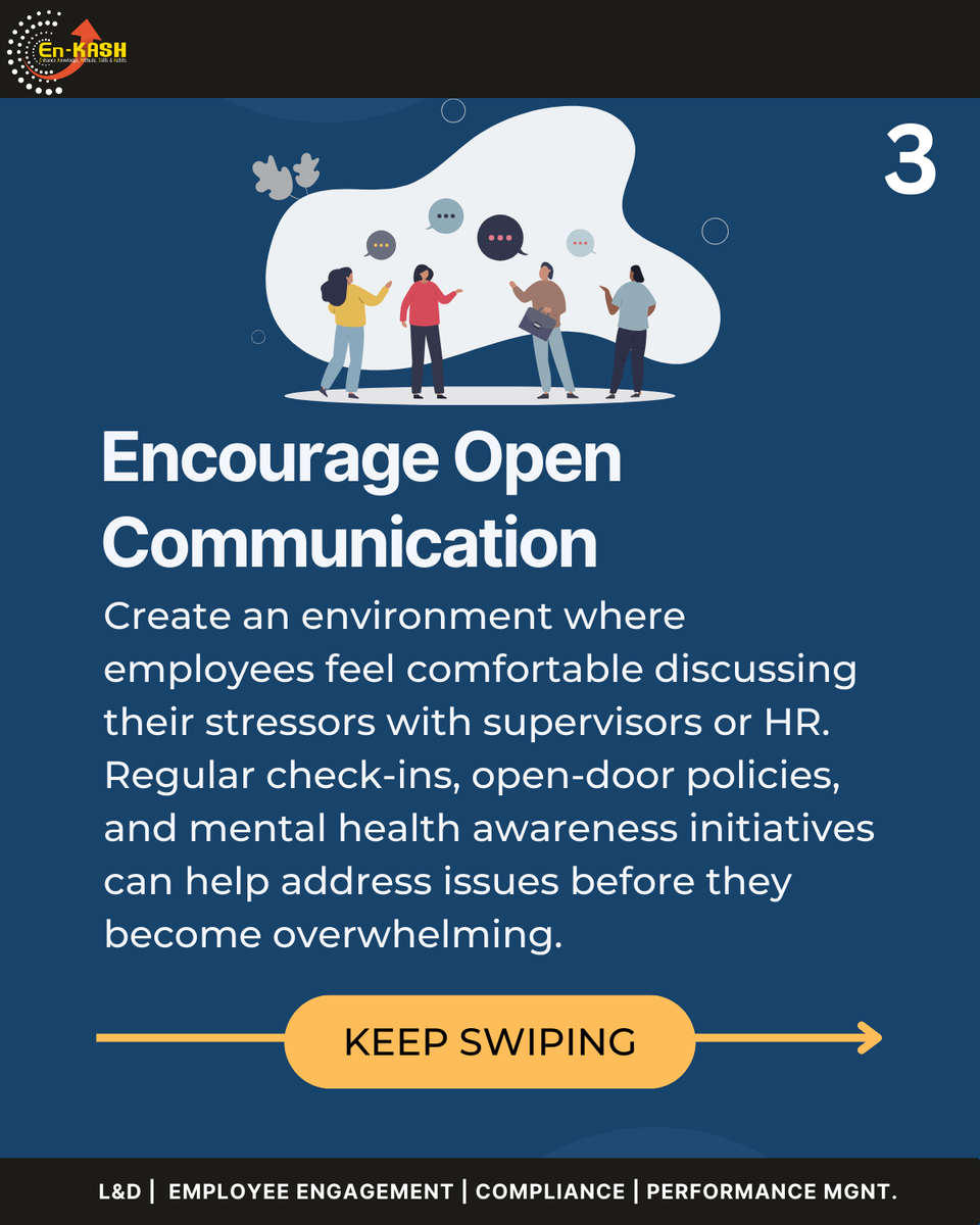 EnKASHNewWaves's tweet photo. Help your team manage stress and succeed with support, flexibility, and recognition.
.
.
#WorkplaceWellness #StressFreeWork #EmployeeEngagement https://t.co/w0zpyoTriH