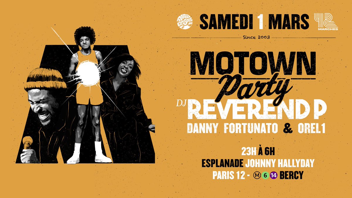 La Motown Party est de retour pour une date unique au 42 Marches , info et préventes sur shotgun.live/fr/events/moto…