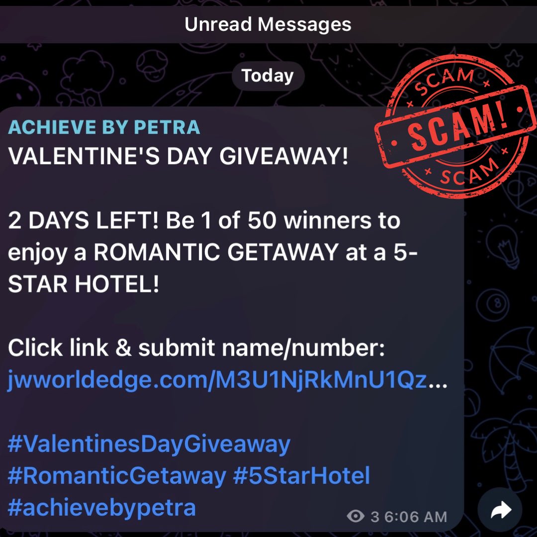 Hello #achievers!

This is a scam!
Do not click this link or enter your login details on any third party app.

#StaySafe