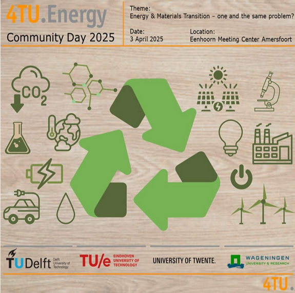 4TUHighTechMaterials (@4tu_htm) on Twitter photo 📢 The 4TU.Centre Energy dedicates their Community Day 2025 to the '#Energy & #Materials Transition'. Also open to the <a href="/4TU_HTM/">4TUHighTechMaterials</a> community!
🗓️3 April 2025, Amersfoort
✍️Info & registration (before 13 March): 4tu.nl/energy/events/…
#energytransition #circularity #sustainability 📢 The 4TU.Centre Energy dedicates their Community Day 2025 to the '#Energy & #Materials Transition'. Also open to the <a href="/4TU_HTM/">4TUHighTechMaterials</a> community!
🗓️3 April 2025, Amersfoort
✍️Info & registration (before 13 March): 4tu.nl/energy/events/…
#energytransition #circularity #sustainability