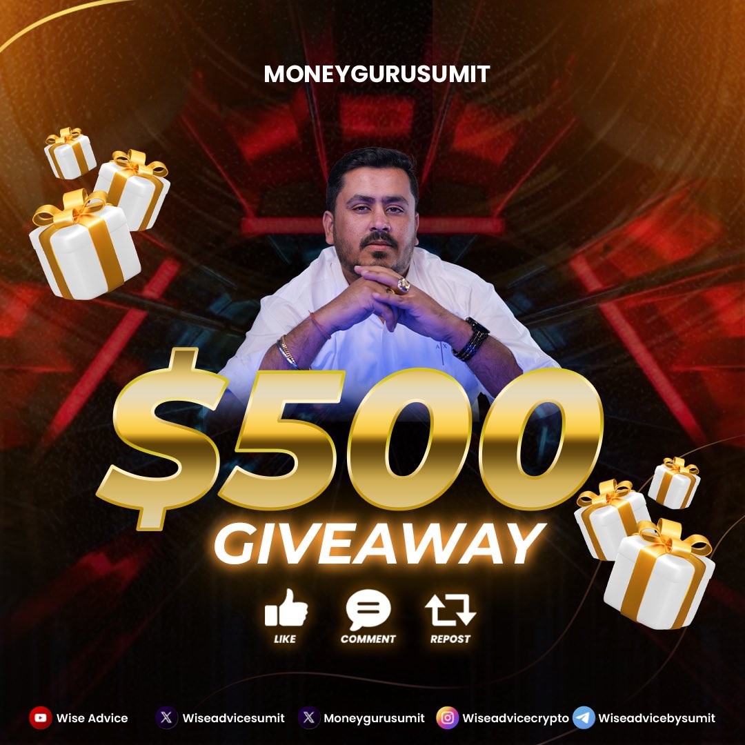 Sumit Kapoor (@moneygurusumit) on Twitter photo ๐๐ฅ ๐พ๐๐๐๐๐ ๐ฎ๐๐๐๐๐๐๐ ๐ป๐๐๐ ๐ฅ๐
I am going to give $๐ฑ๐ฌ๐ฌ to the ๐ฑ ๐ด๐๐๐ ๐จ๐๐๐๐๐ ๐๐๐๐๐๐๐ of my Twitter (X) community.
ย
To winย ๐
โถ๏ธ Follow <a href="/moneygurusumit/">Sumit Kapoor</a>
and <a href="/wiseadvicesumit/">Wise Advice</a>
โถ๏ธ Like, Comment and Repost all of my upcoming tweets.
ย
Be more ๐๐ฅ ๐พ๐๐๐๐๐ ๐ฎ๐๐๐๐๐๐๐ ๐ป๐๐๐ ๐ฅ๐
I am going to give $๐ฑ๐ฌ๐ฌ to the ๐ฑ ๐ด๐๐๐ ๐จ๐๐๐๐๐ ๐๐๐๐๐๐๐ of my Twitter (X) community.
ย
To winย ๐
โถ๏ธ Follow <a href="/moneygurusumit/">Sumit Kapoor</a>
and <a href="/wiseadvicesumit/">Wise Advice</a>
โถ๏ธ Like, Comment and Repost all of my upcoming tweets.
ย
Be more