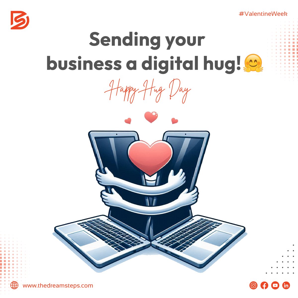 DreamStepsTech's tweet image. Need a strong support system?

Our web solutions carefully hug your brand, ensuring growth, performance, and success! 🤗💻

#HugYourBrand #SupportThatMatters #StrongFoundation #HugDay #DigitalSuccess #HugDay2025 #BrandSupport #TeamDreamSteps