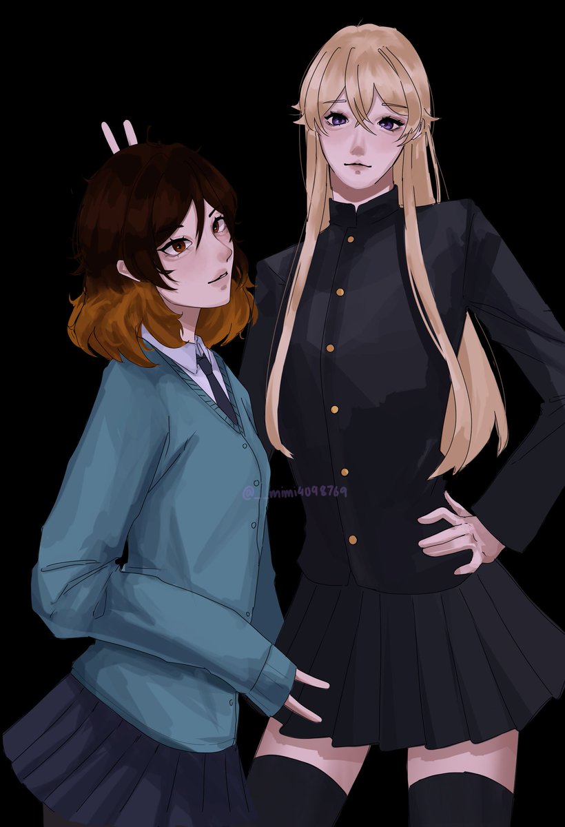 _mimi4098769's tweet image. doodle of my fav blue period girlies 
#blueperiod #ブルーピリオド