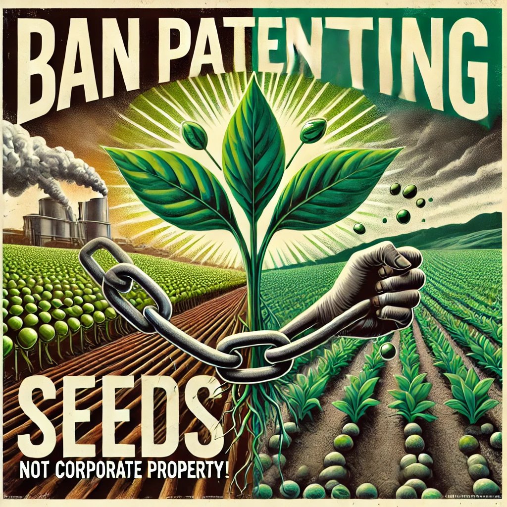 gsandhewal's tweet image. &quot;Let&apos;s free agriculture from patent shackles! Seeding life shouldn&apos;t mean owning it. Ban seed patents globally to support farmers, biodiversity, and food sovereignty. #FreeTheSeeds #AgricultureForAll 🌱🌍&quot;@elonmusk @TheRabbitHole84