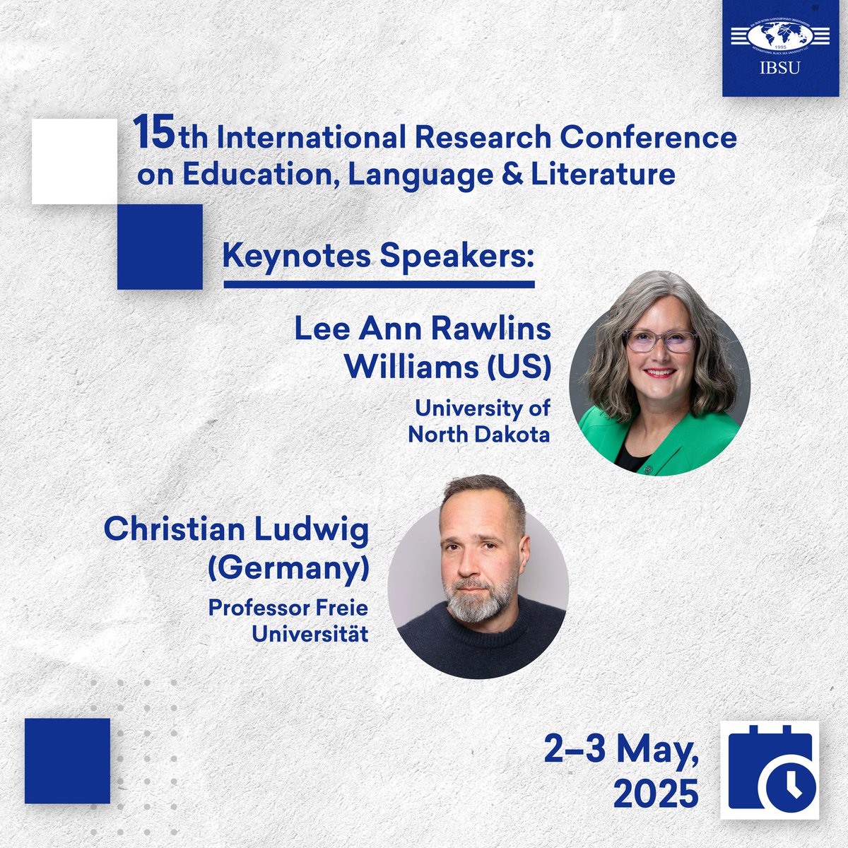 #IBSU School of Education, Humanities, &amp; Social Sciences will host the 15th International Research Conference on Education, Language, &amp; Literature on 2-3 May 2025.

🔗Conference details: ircelt.ibsu.edu.ge