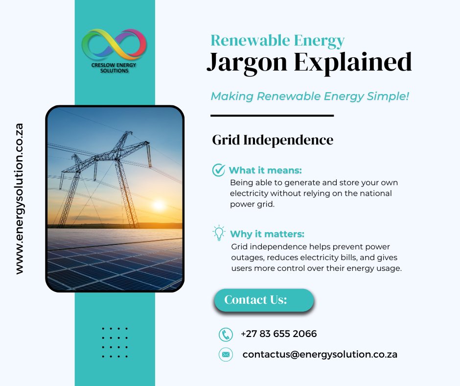 CreslowSolution's tweet image. 🔋 Grid Independence – Power on Your Terms!
No more blackouts. No more rising costs. Generate &amp;amp; store your own energy with AutoSmart and take full control of your power.

#EnergySolution #AutoSmart #BatteryTech #SolarSolutions #LithiumPhosphate #EnergyStorage #GridIndependence