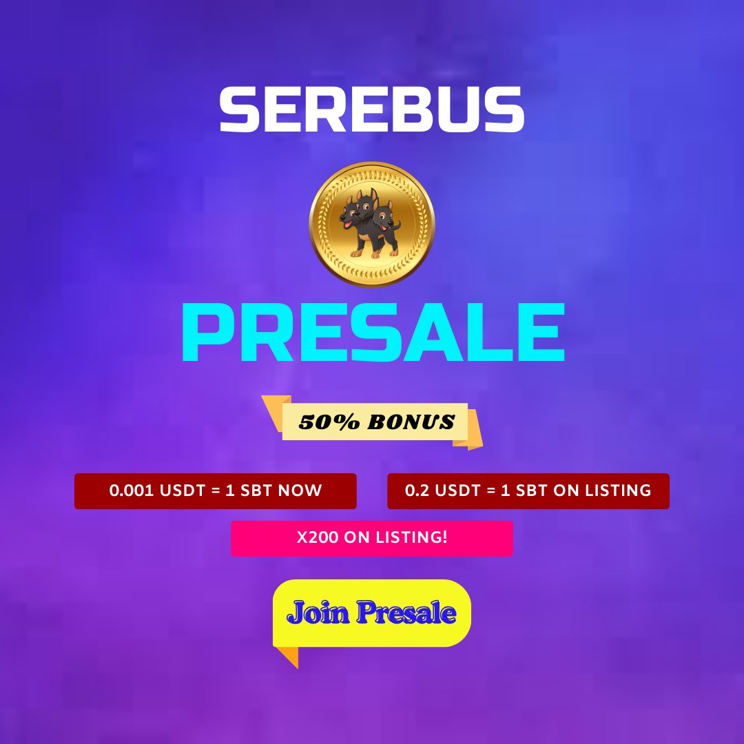 serebustoken's tweet photo. Join The Revolution of Passive Crypto Income. Buy and Hold $SBT Token to get access for monthly 7-15% dividends.

🚀Buy: https://t.co/y98bObDWmp

#SBT #crypto #blockchain #DeFI #BEP20 #TokenSale #Presale #Cryptocurrency $SBT #SerebusToken #Binance #XRP #BTC #PassiveIncome https://t.co/tPuSiOEKIC