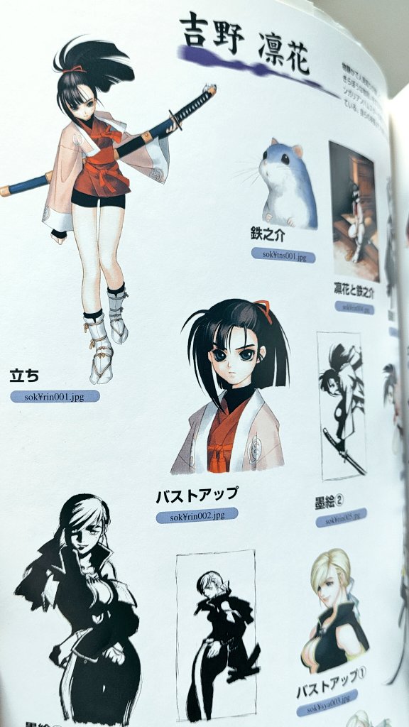 サムスピの画集はこれらが有名かな ・『剣魂～サムライスピリッツ画集