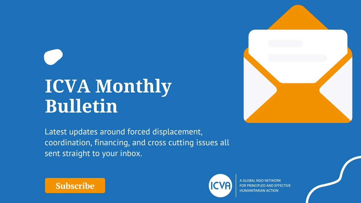 🚨<a href="/ICVAnetwork/">ICVA | International Council of Voluntary Agencies</a>'s January bulletin is here!
 
 Highlights include:
🔹Editorial by <a href="/JMunn_ICVA/">Jamie Munn</a> on Defending Humanitarian Principles: A Collective Responsibility 
🔹90 Day Suspension Order Impact Study and Resources
🔹Our New Members  
🔹Forced Displacement
🔹Due Diligence Community