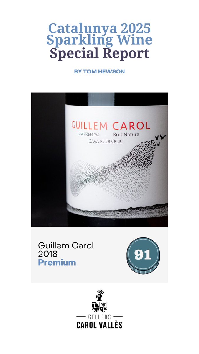 🥂 S'ha publicat l'informe "Catalunya 2025 Sparkling Wine", elaborat per Tom Hewson (<a href="/sixatmospheres/">Tom Hewson</a>) on els nostres caves han estat valorats entre els millors de Catalunya. 

🍾 Estem molt contents per les valoracions que reforcen la feina feta.

🔗 cellerscarol.com