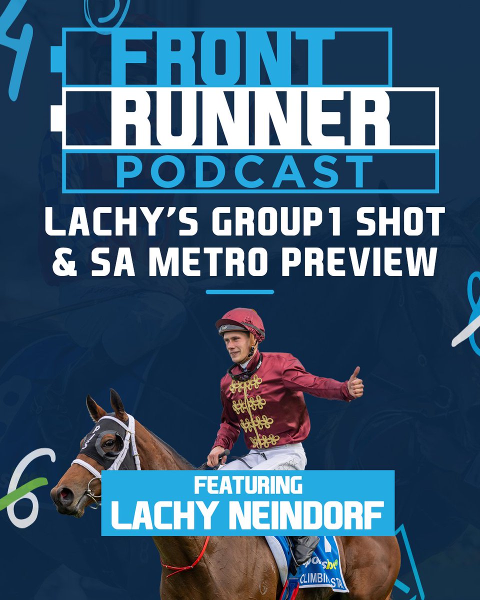 Racing SA (@racingsa) on Twitter photo Star jockey <a href="/LNeindorf/">Lachy Neindorf</a> joins the pod before he looks to become a 2x G1 winner this weekend ๐
We get a preview of his rides across the next 3 days, as well as <a href="/ArlenKaesler/">Arlen Kaesler</a> & <a href="/LincolnMoore17/">Lincoln Moore</a>'s usual review & preview ๐
LISTEN | hubs.li/Q036l3Sz0 Star jockey <a href="/LNeindorf/">Lachy Neindorf</a> joins the pod before he looks to become a 2x G1 winner this weekend ๐
We get a preview of his rides across the next 3 days, as well as <a href="/ArlenKaesler/">Arlen Kaesler</a> & <a href="/LincolnMoore17/">Lincoln Moore</a>'s usual review & preview ๐
LISTEN | hubs.li/Q036l3Sz0