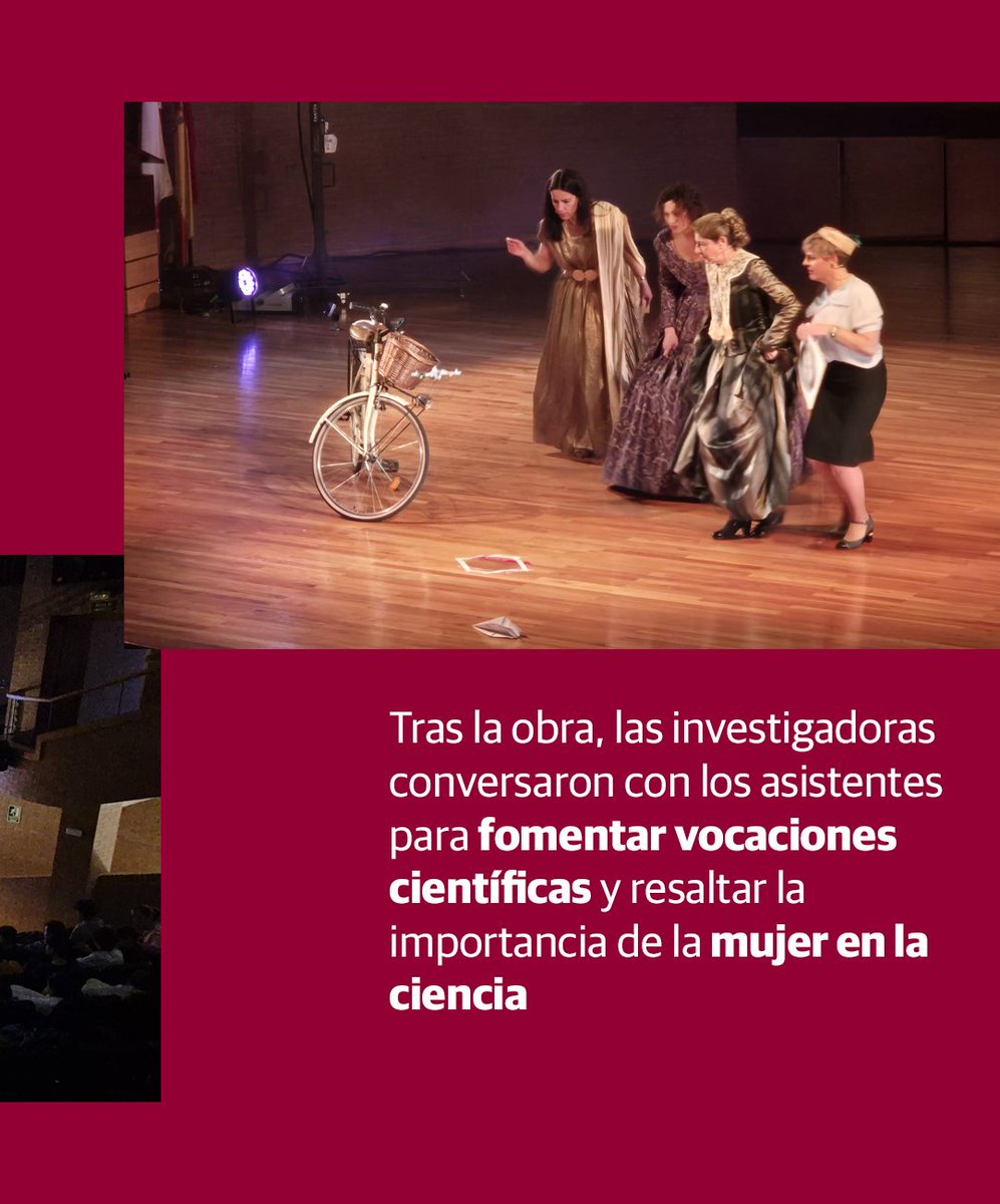 ✨Ayer vivimos una jornada inspiradora en la <a href="/uclm_es/">Universidad de Castilla-La Mancha</a> con el Día de la Mujer y la Niña en la Ciencia

🎭 El Campus de Albacete fue escenario de la obra "Científicas UCLM: Pasado, Presente y Futuro"

👏 ¡Gracias a las investigadoras que lo hicieron posible! 💜 #SoyCientíficaUCLM