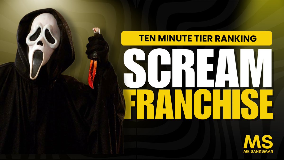 Now available on Mr Sandsman

Scream Franchise Tier List REVEALED in 10 Minutes - Link below ⬇️
youtu.be/R-U-NaMrt3M