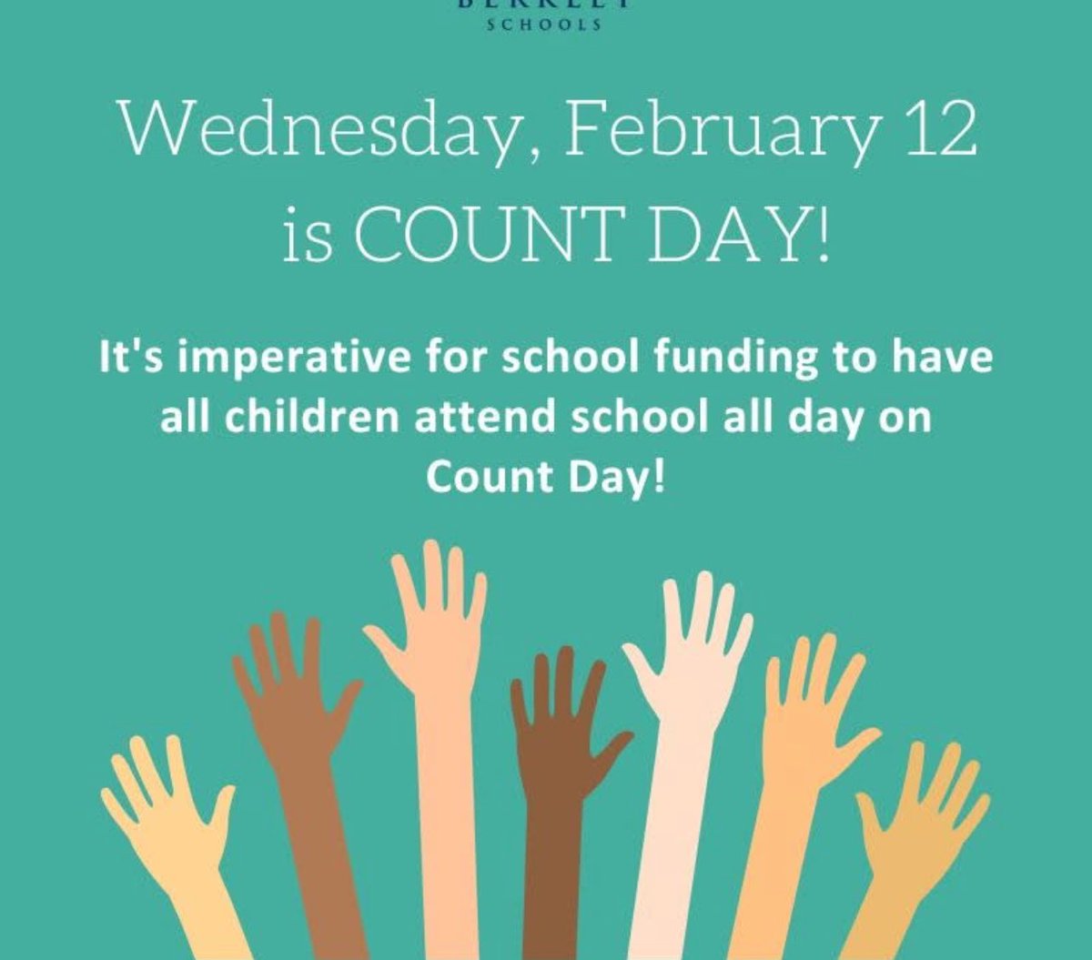 Cville1837's tweet photo. We look forward to seeing you all at school every day, but especially on count day!!!! https://t.co/8yRaXA6FEC
