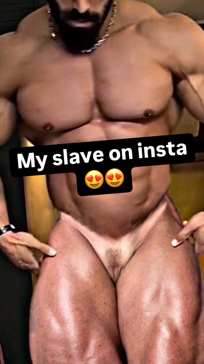 My muscular slave on insta ♥️♥️♥️😍