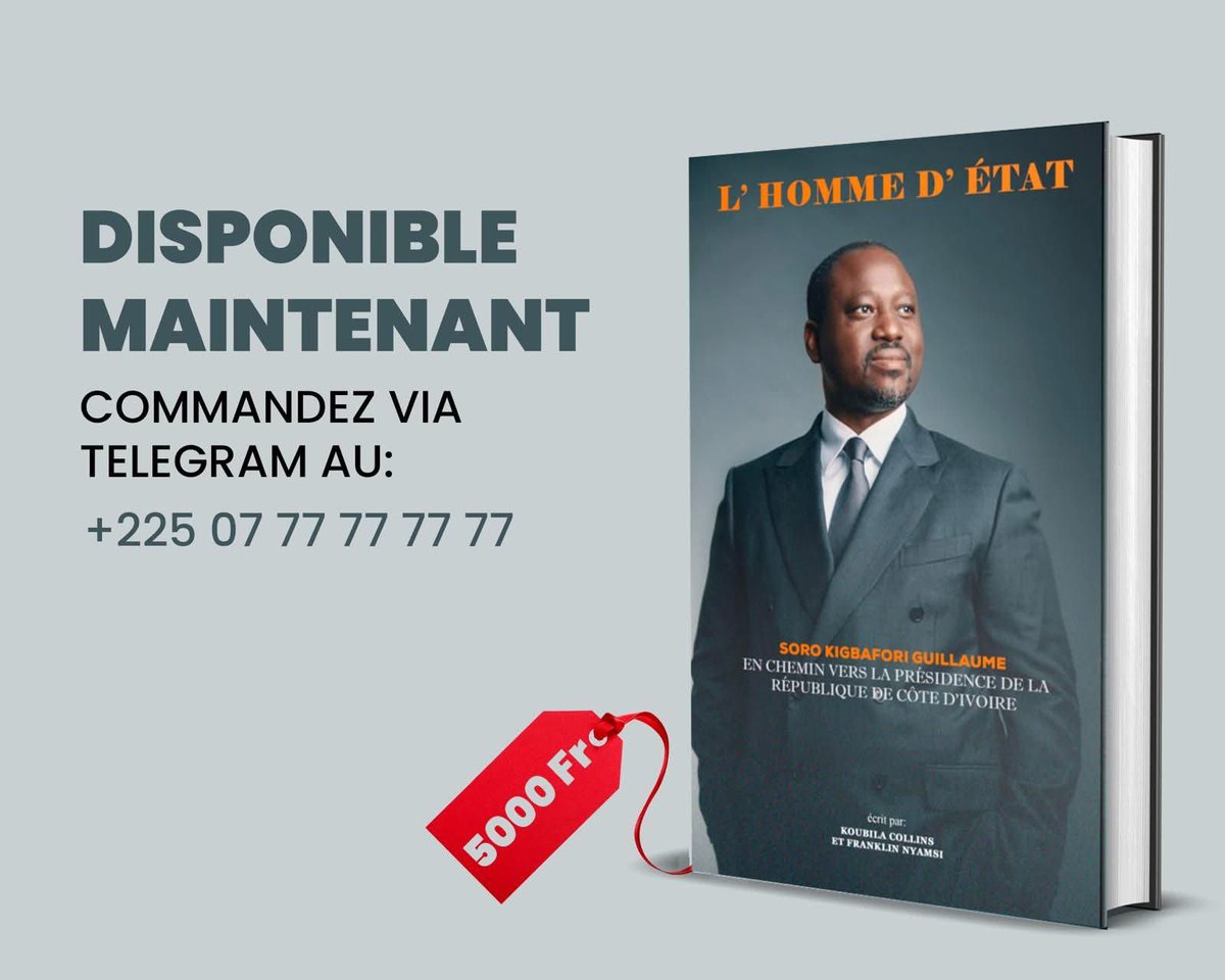 Union des Activistes de GPS - Officiel (@uagpsofficiel) on Twitter photo Nouvel Ebook: ๐โ๐๐จ๐ฆ๐ฆ๐ ๐โ๐๐ญ๐๐ญ ๐๐ฎ๐ข๐ฅ๐ฅ๐๐ฎ๐ฆ๐ ๐๐ข๐ ๐๐๐๐จ๐ซ๐ข ๐๐จ๐ซ๐จ: ๐๐ง ๐๐ก๐๐ฆ๐ข๐ง ๐ฏ๐๐ซ๐ฌ ๐ฅ๐ ๐ฉ๐ซ๐ฬ๐ฌ๐ข๐๐๐ง๐๐ ๐๐ ๐ฅ๐ ๐ซ๐ฬ๐ฉ๐ฎ๐๐ฅ๐ข๐ช๐ฎ๐.
Commandez via Telegram au +2250777777777 ร 5000 Fr.
#GPS #CIV225๐จ๐ฎ Nouvel Ebook: ๐โ๐๐จ๐ฆ๐ฆ๐ ๐โ๐๐ญ๐๐ญ ๐๐ฎ๐ข๐ฅ๐ฅ๐๐ฎ๐ฆ๐ ๐๐ข๐ ๐๐๐๐จ๐ซ๐ข ๐๐จ๐ซ๐จ: ๐๐ง ๐๐ก๐๐ฆ๐ข๐ง ๐ฏ๐๐ซ๐ฌ ๐ฅ๐ ๐ฉ๐ซ๐ฬ๐ฌ๐ข๐๐๐ง๐๐ ๐๐ ๐ฅ๐ ๐ซ๐ฬ๐ฉ๐ฎ๐๐ฅ๐ข๐ช๐ฎ๐.
Commandez via Telegram au +2250777777777 ร 5000 Fr.
#GPS #CIV225๐จ๐ฎ