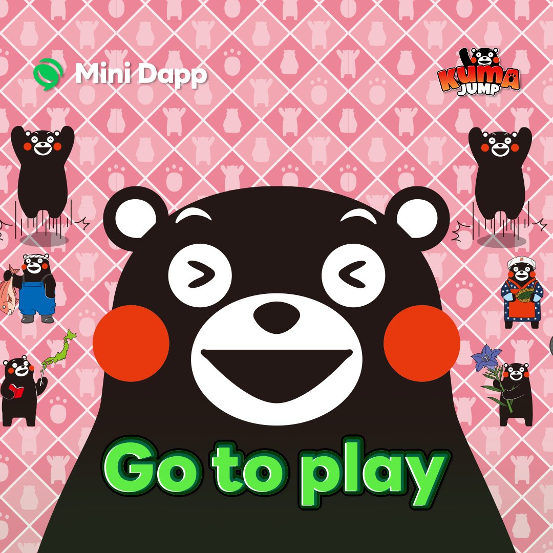 Dapp Portal (@dapp_portal) on Twitter photo Official Kumamon Game "Kuma Jump" (<a href="/UNE_KUMAMON_NFT/">UneMeta × Kumamon</a> )!
Have fun playing, earn points, and get awesome rewards!
Go to Play 🎮 lin.ee/sO412iA/qbko
#MiniDapponLINE #DappPortal Official Kumamon Game "Kuma Jump" (<a href="/UNE_KUMAMON_NFT/">UneMeta × Kumamon</a> )!
Have fun playing, earn points, and get awesome rewards!
Go to Play 🎮 lin.ee/sO412iA/qbko
#MiniDapponLINE #DappPortal
