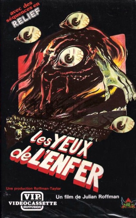 French language VHS art for THE MASK (1961 - Dir. Julian Roffman)