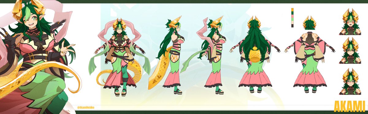 AkamiHebiko's tweet image. Hiya!  I&apos;m Akami!

I&apos;m an ultra-terrestrial...and a snake girl.  Both, both is good!  Turns out I&apos;m some &apos;reincarnation&apos; of the fabricators of realities...looks like I&apos;ve got some new things to learn!

Let&apos;s have fun, learn, game, and hang out together~