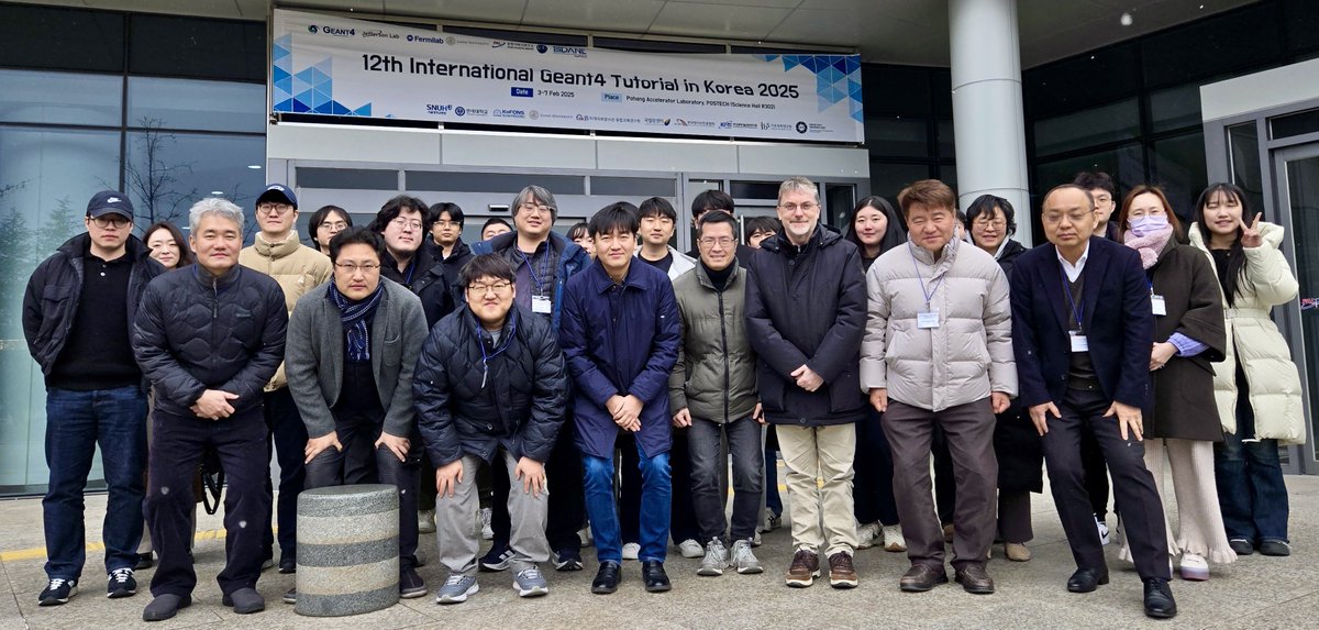 geant4_dna's tweet photo. A warm thank you to the organizers and participants of the Geant4-DNA tutorial at Pohang Accelerator Laboratory / @PohangLights, Republic of Korea, on Feb. 7th 2025 ! https://t.co/MI4zxwBqTl
