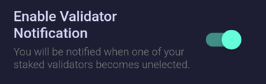 onetracker_app's tweet photo. Never let an unelected validator cost you rewards! With ONETracker, get instant notifications when your validator isn't elected so you can take action and keep earning. Stay informed, stay rewarded. #ONETracker #HarmonyONE #CryptoStaking https://t.co/hDN7uv9Vta