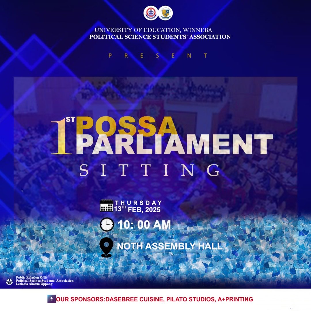 Fellow custodians 
We invite to you all to join our first parliamentary sitting 
Your voice is our business