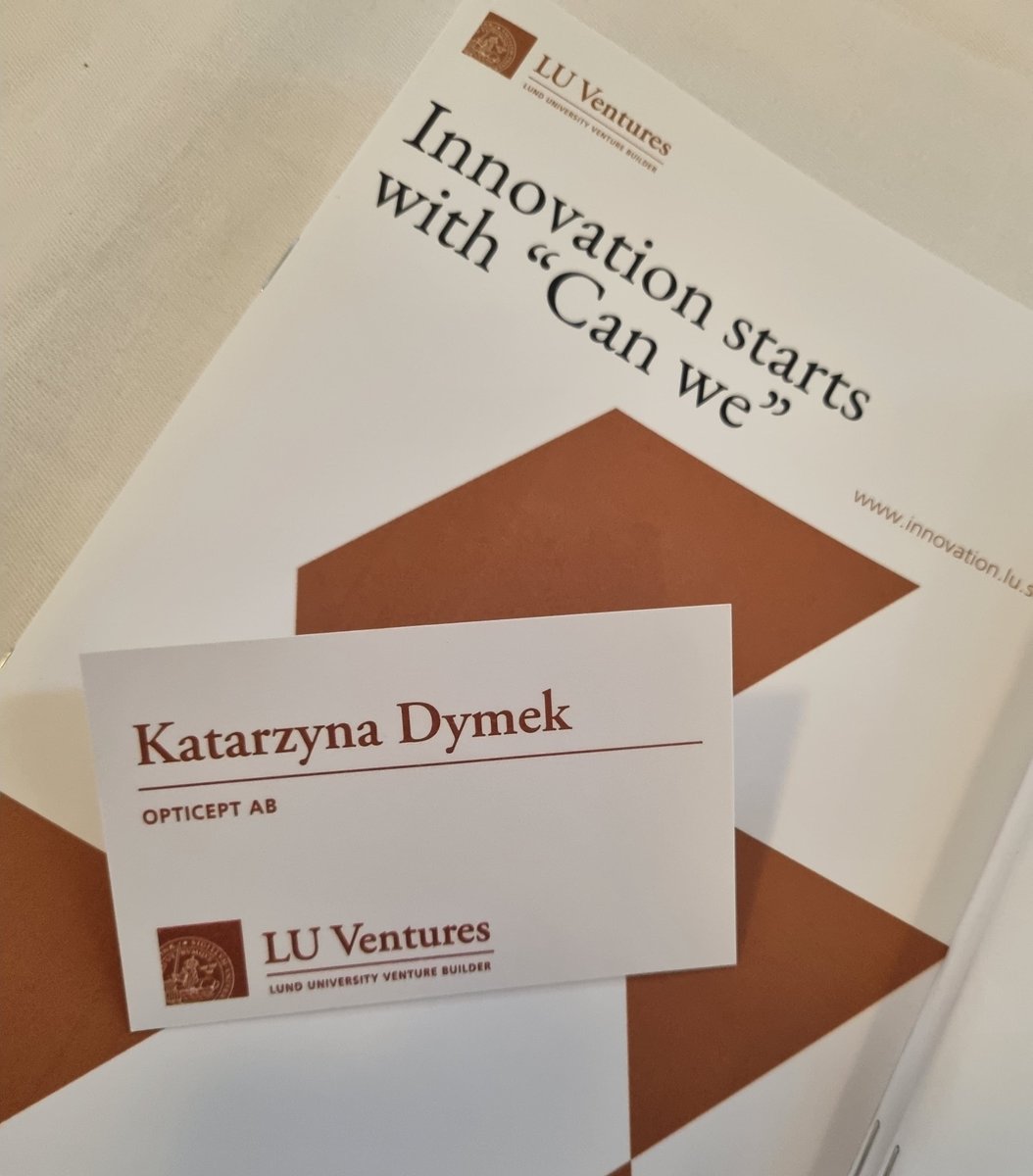 OptiCept's tweet image. Back to the roots! Last night we had the pleasure of attending an event hosted by LU Ventures, @Lundsuni dedicated venture builder. This is where it all started way back, thank you for a great evening!

#OptiCept #Foodtech #Planttech #innovation