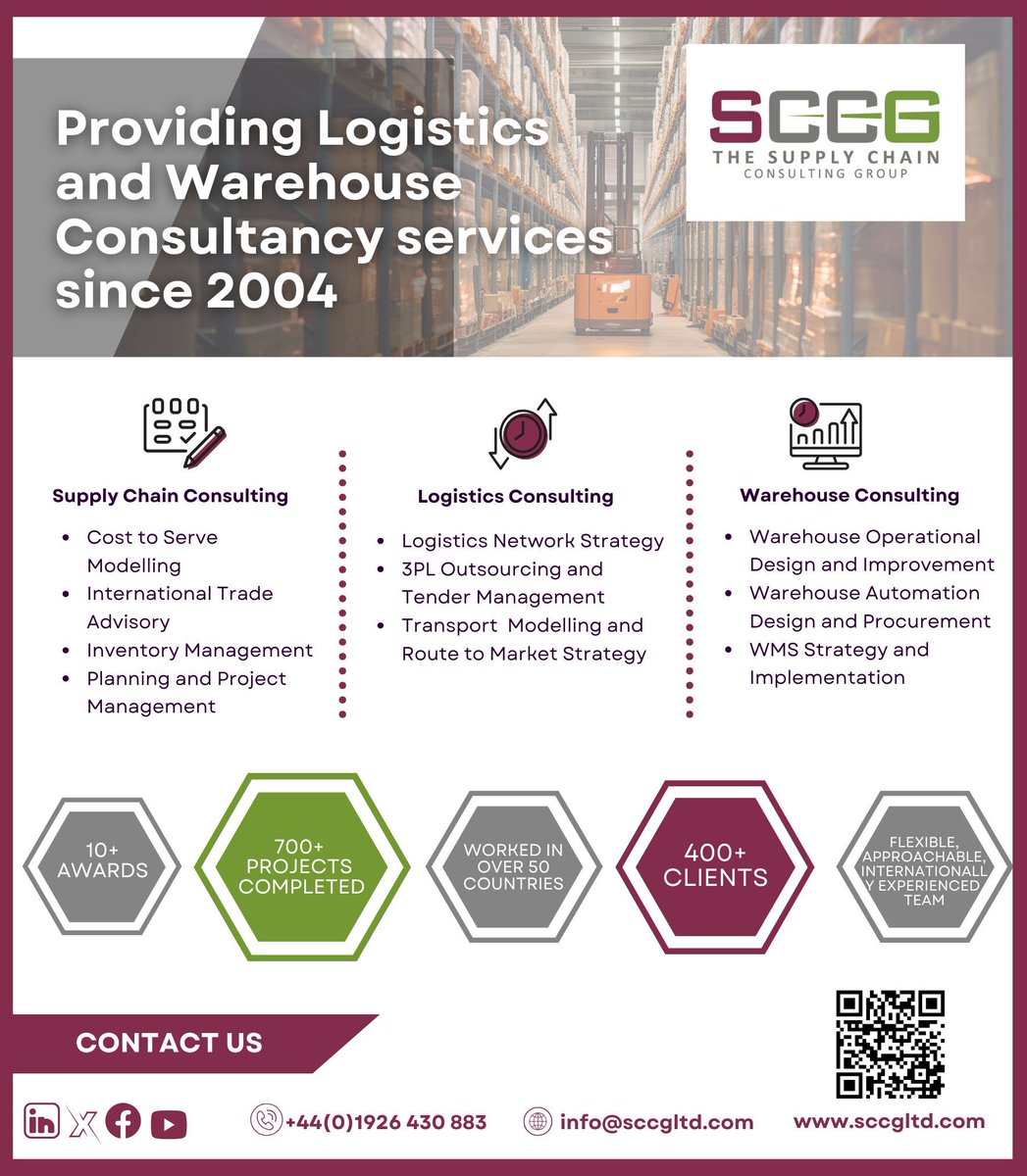 The Supply Chain Consulting Group (@sccgltd) on Twitter photo What makes SCCGβs logistics consultants stand out?
β
Real-world expertise
β
Innovative strategies
β
Tailored solutions
π² Learn how we optimise supply chains: sccgltd.com
info@sccgtd.com
#LogisticsExcellence #SCCGInsights What makes SCCGβs logistics consultants stand out?
β
Real-world expertise
β
Innovative strategies
β
Tailored solutions
π² Learn how we optimise supply chains: sccgltd.com
info@sccgtd.com
#LogisticsExcellence #SCCGInsights