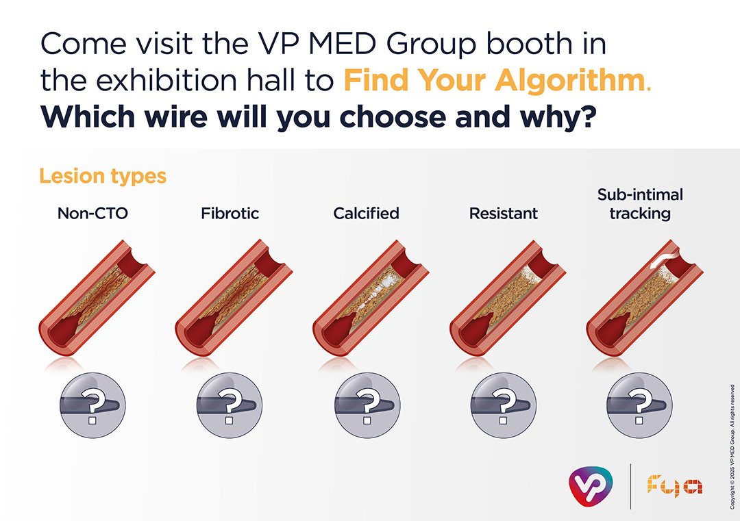 Find Your Algorithm at #FYA2025! 

Interventional cases aren’t one-size-fits-all—so which wire will you choose and why? 🤔

Test your decision-making at the VP MED Group booth &amp; compare your choices with the experts!  #InterventionalRadiology #MedTech