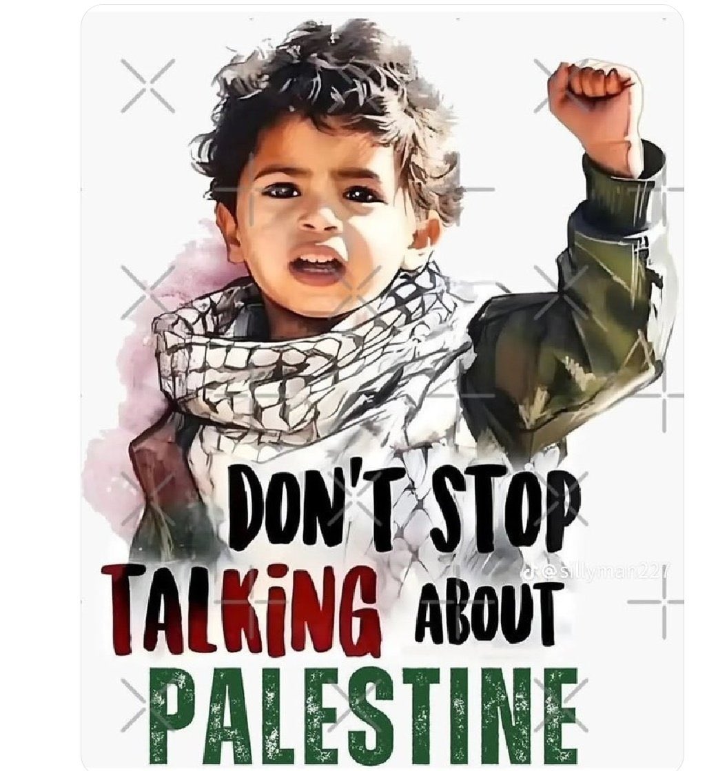 Düşünsenize dünyanın süper gücünün başındaki karaktersiz katil “cumartesi dünyanın en zayıf halkını haritadan sileceğini söylüyor” dünya devletleri suskun ve ortalığı ayağa kaldırmıyor! 

İnsanlığın ruhuna el Fatiha! #TrumpgetoutofGaza