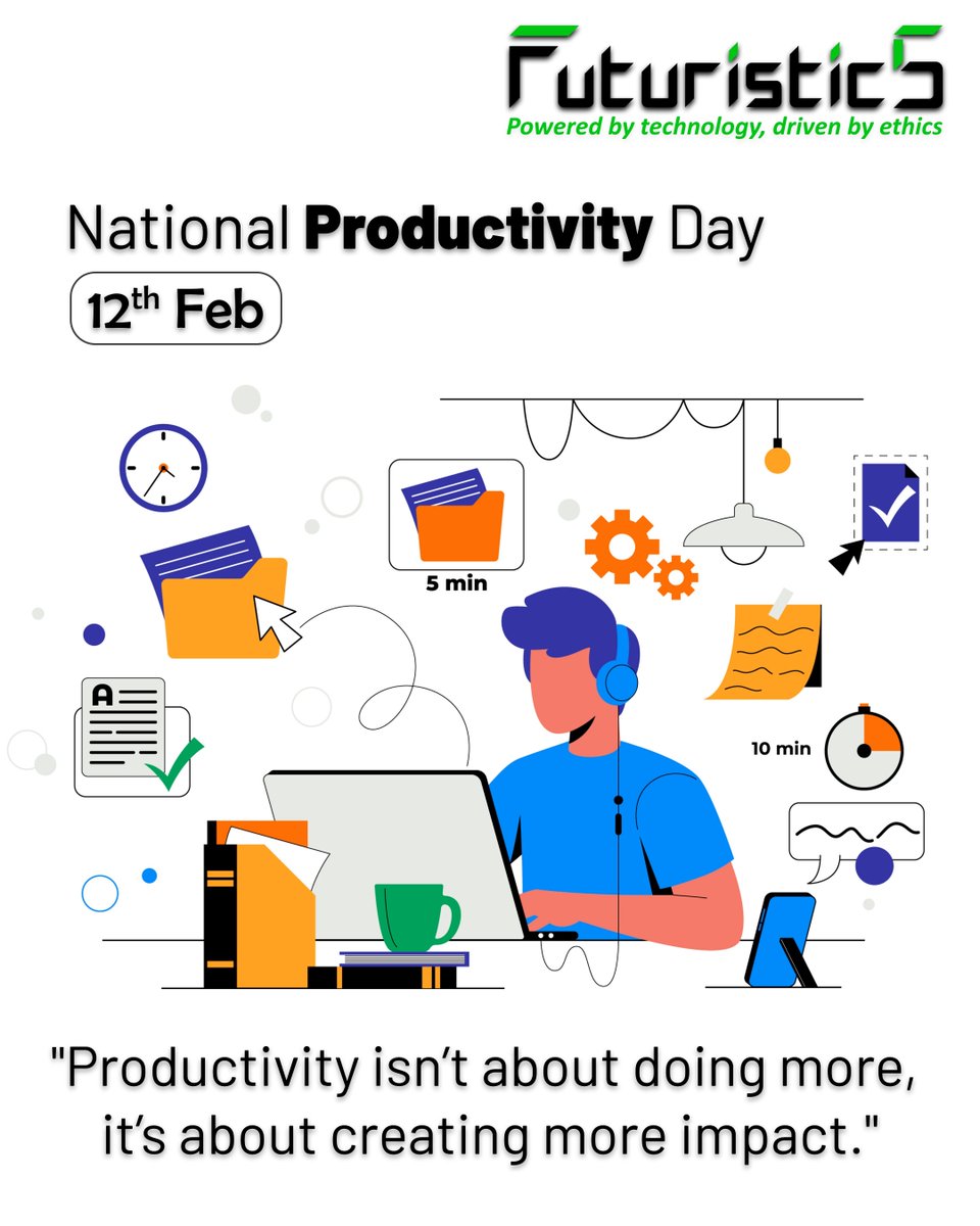 Futuristic5 IT Solutions (@_futuristic5) on Twitter photo Work smarter, achieve more!π―
Celebrate #NationalProductivityDay by embracing efficient habits.
Need expert #design and #development? Contact us at hello@futuristic5.com
Learn more about at futuristic5.com
#Futuristic5 #India #Pune #ITServices #Technology Work smarter, achieve more!π―
Celebrate #NationalProductivityDay by embracing efficient habits.
Need expert #design and #development? Contact us at hello@futuristic5.com
Learn more about at futuristic5.com
#Futuristic5 #India #Pune #ITServices #Technology