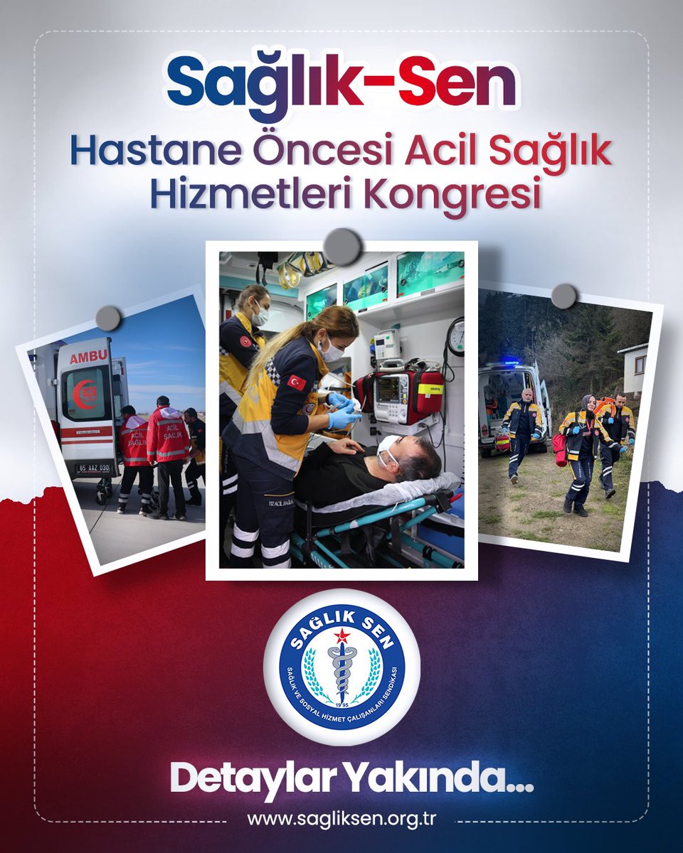 🚨Hastane Öncesi Acil Sağlık Hizmetleri Kongresi Düzenliyoruz!🚨

Acil sağlık hizmetlerinin gelişimine katkı sunmak ve sahada yaşanan sorunlara çözüm üretmek amacıyla Sağlık-Sen Hastane Öncesi Acil Sağlık Hizmetleri Kongresini düzenliyoruz!

Bu kongre, hastane öncesi acil sağlık