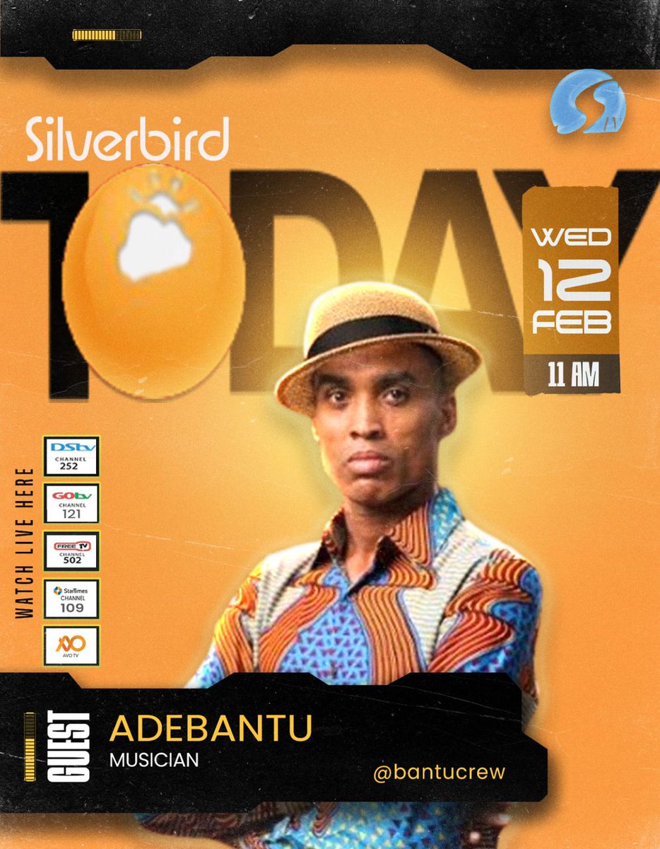 Going live on <a href="/Silverbirdtv_/">Silverbird Television</a>