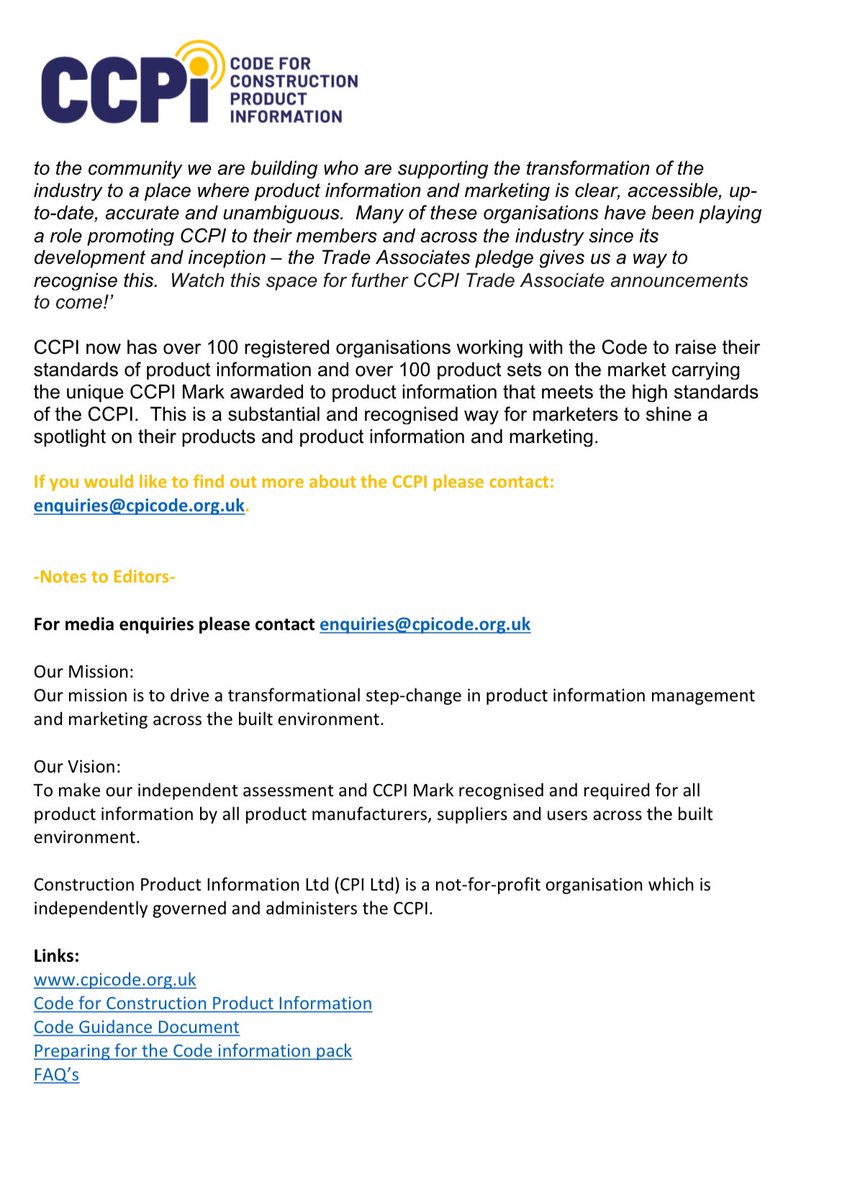 MIMA (@mima_uk) on Twitter photo As the trade association representing the non-combustible mineral wool insulation manufacturers, <a href="/MIMA_UK/">MIMA</a> is proud to be supporting the Code for Construction Product Information (CCPI) <a href="/CPICode/">Code for Construction Product Information</a>
<a href="/KnaufUK/">Knauf Insulation UK & Ireland</a> <a href="/ROCKWOOLUK/">ROCKWOOL UK</a> <a href="/Superglass_UK/">Superglass Insulation</a> As the trade association representing the non-combustible mineral wool insulation manufacturers, <a href="/MIMA_UK/">MIMA</a> is proud to be supporting the Code for Construction Product Information (CCPI) <a href="/CPICode/">Code for Construction Product Information</a>
<a href="/KnaufUK/">Knauf Insulation UK & Ireland</a> <a href="/ROCKWOOLUK/">ROCKWOOL UK</a> <a href="/Superglass_UK/">Superglass Insulation</a>