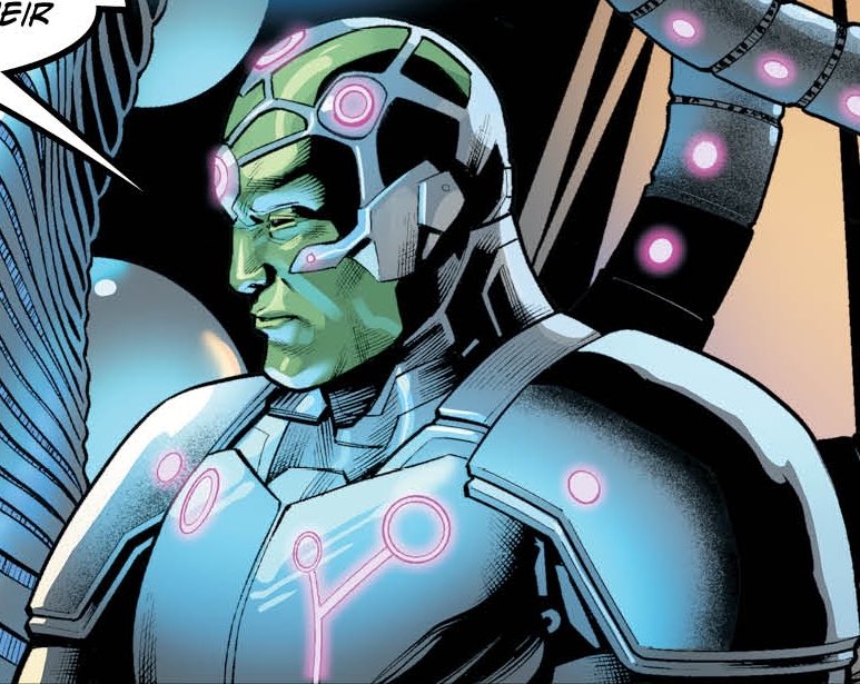 -would beam himself, Batman, and the Flash onto the surface of the Helicarrier.

“Tell me, human…” Brainiac says to Batman. “…what is it you are hoping to find here?”

#𝐌𝐕𝐓𝐫𝐞𝐞