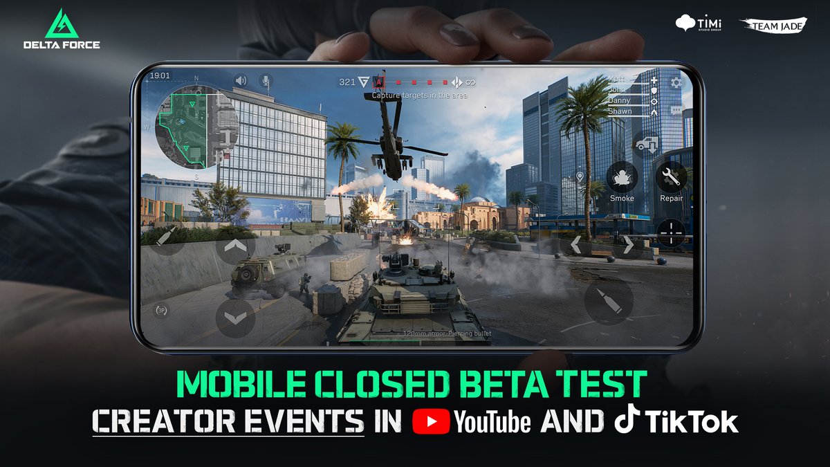 Delta Force Mobile Closed Beta Test starts soon! 🔜 Play, experience, and create inspiring content for our Mobile version! 📢

Creator Events for TikTok &amp; YouTube will be live from Feb 13 - Feb 28 with many cash rewards up for grabs!💰

Get more details here