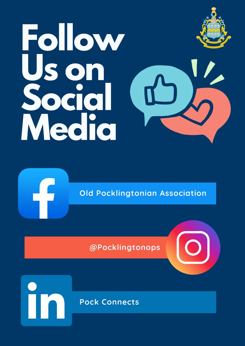 This account is moving to Instagram! Follow us @pocklingtonops. To join our Old Pocklingtonian Association Facebook group or Pock Connects LinkedIn, please contact the OP office.