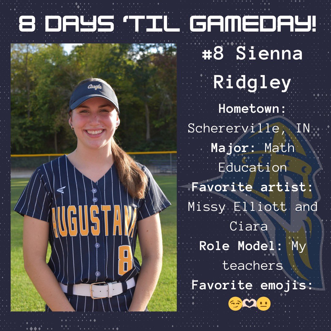 8 more days until the 2025 season opener! Meet #8, P/IF from Schererville, IN, <a href="/SiennaRidgley/">Sienna Ridgley</a>! #VikesOnSpikes <a href="/augieathletics/">Augustana Vikings</a>