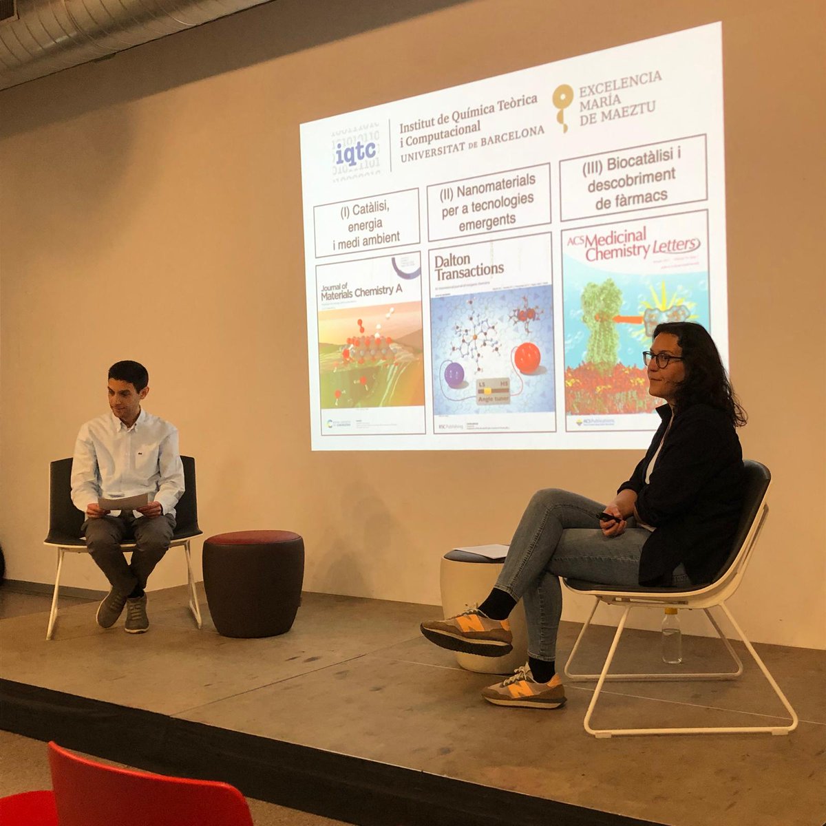 IQTCUB (@iqtcub) on Twitter photo The second episode of our podcast was recorded yesterday. Shortly we will share the link.
Many thanks to Clàudia Climent Biescas and Jordi Ribas!
#InternationalDayofWomenandGirlsinScience
#RecercaUB #compchem <a href="/UniBarcelona/">Universitat de Barcelona</a> <a href="/SOMM_alliance/">SOMM alliance</a> <a href="/QuimicaUB/">Facultat de Química UB</a> The second episode of our podcast was recorded yesterday. Shortly we will share the link.
Many thanks to Clàudia Climent Biescas and Jordi Ribas!
#InternationalDayofWomenandGirlsinScience
#RecercaUB #compchem <a href="/UniBarcelona/">Universitat de Barcelona</a> <a href="/SOMM_alliance/">SOMM alliance</a> <a href="/QuimicaUB/">Facultat de Química UB</a>