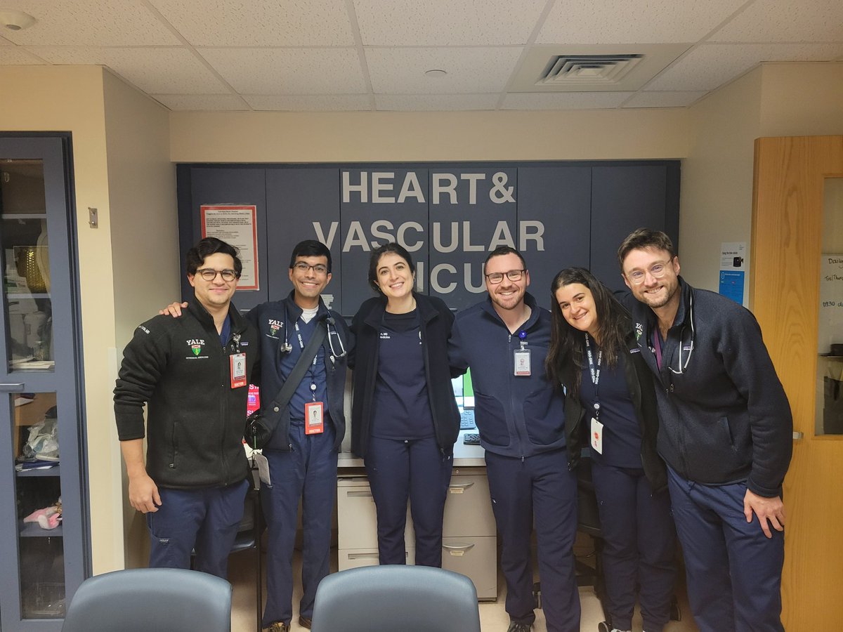 Great CCU block! ✅ <a href="/TradIMYale/">Yale IM Traditional Residency Program</a> 
Missing our fellows <a href="/daeyongp92/">Dae Yong Park</a> @OmarosisFugax