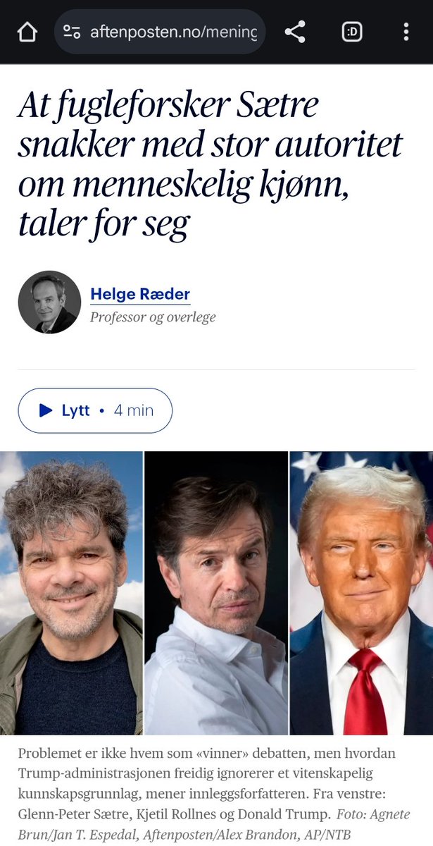 Denne gjengen hadde muligens trengt et kurs i sondringen mellom definisjoner og karakteristikker, normative og deskriptive definisjoner, samt flertydige termer og de tilhørende begreper.